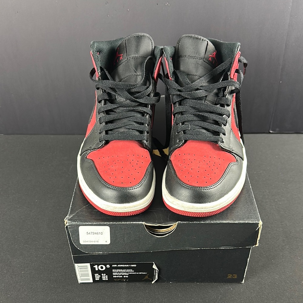 Nike Air Jordan 1 (MID) Retro High OG GYM RED/BLACK-WHITE